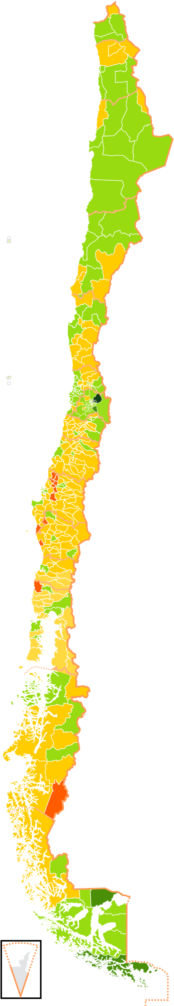 Chile Geographical Map Regions PNG Image