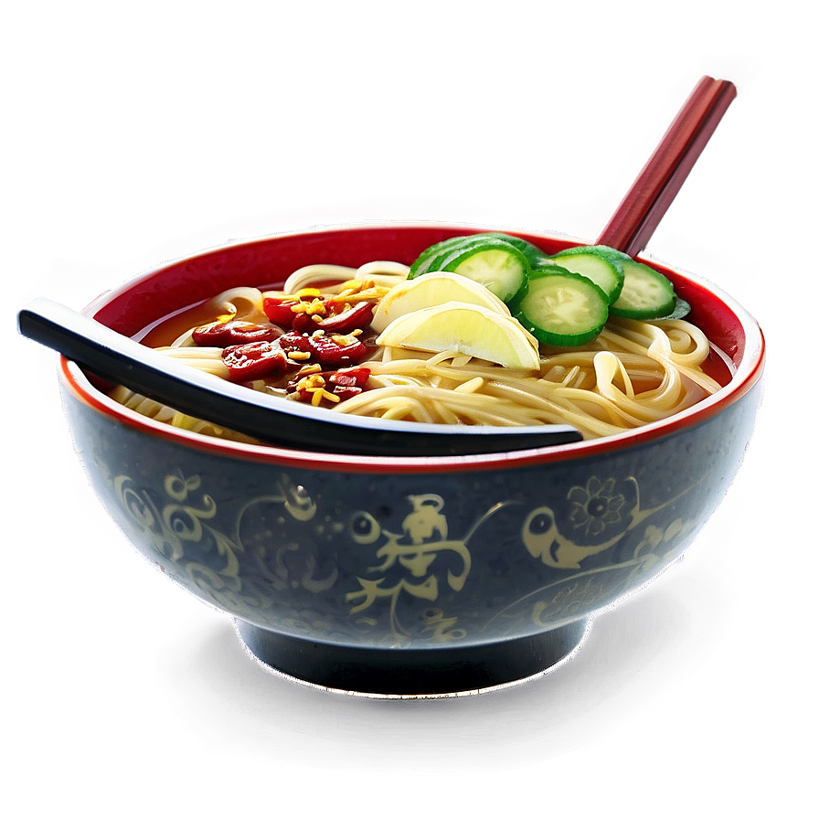 Chili Oil Ramen Bowl Png Wws40 PNG Image