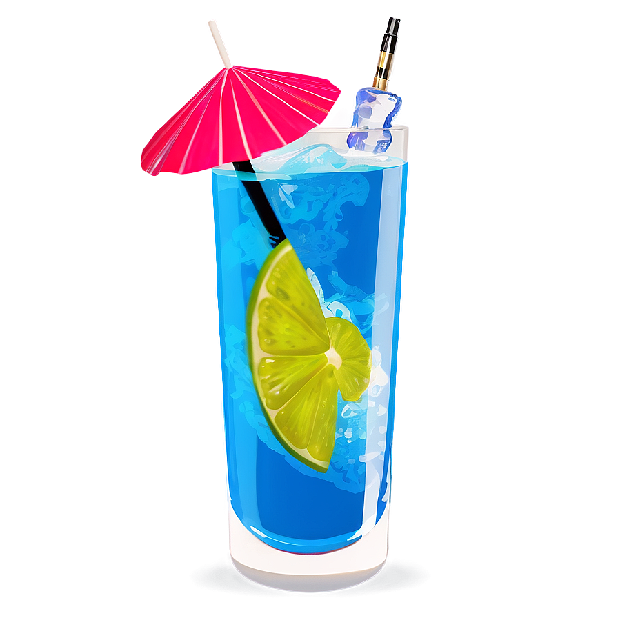 Chilled Blue Cocktail Png 05062024 PNG Image