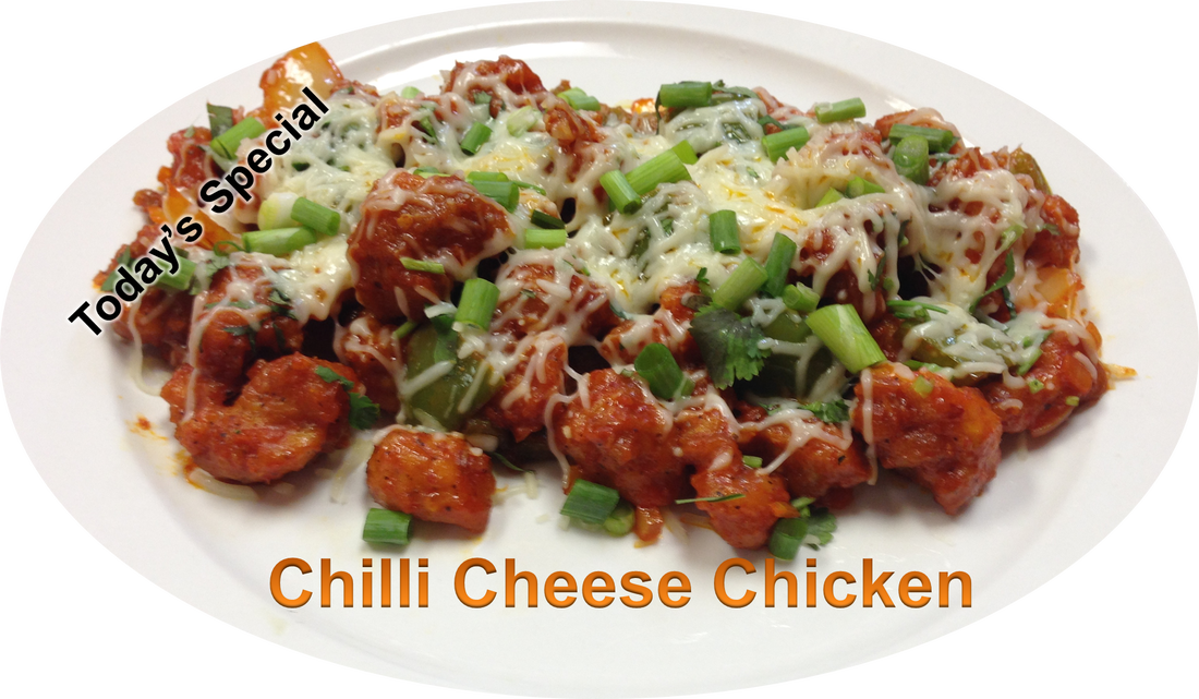 Chilli Cheese Chicken Special Dish PNG Image