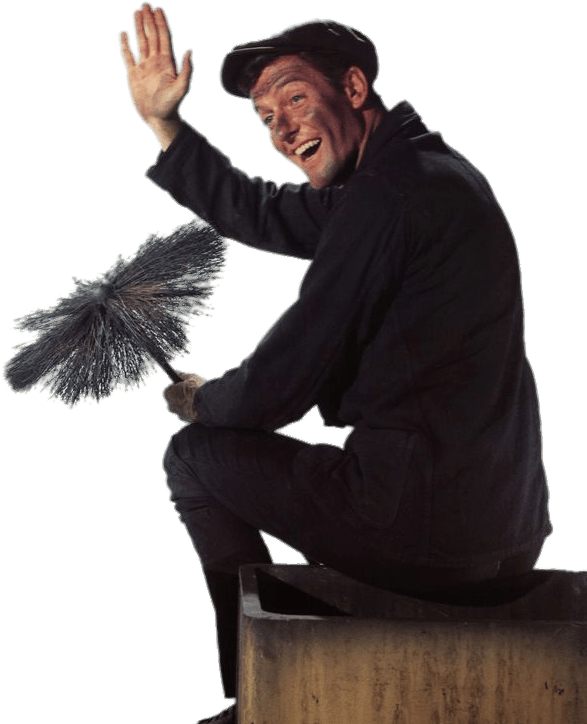 Chimney Sweep Man Waving PNG Image