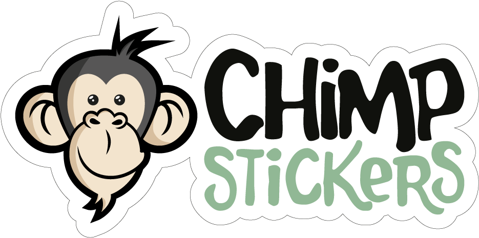 Chimp Stickers Logo PNG Image