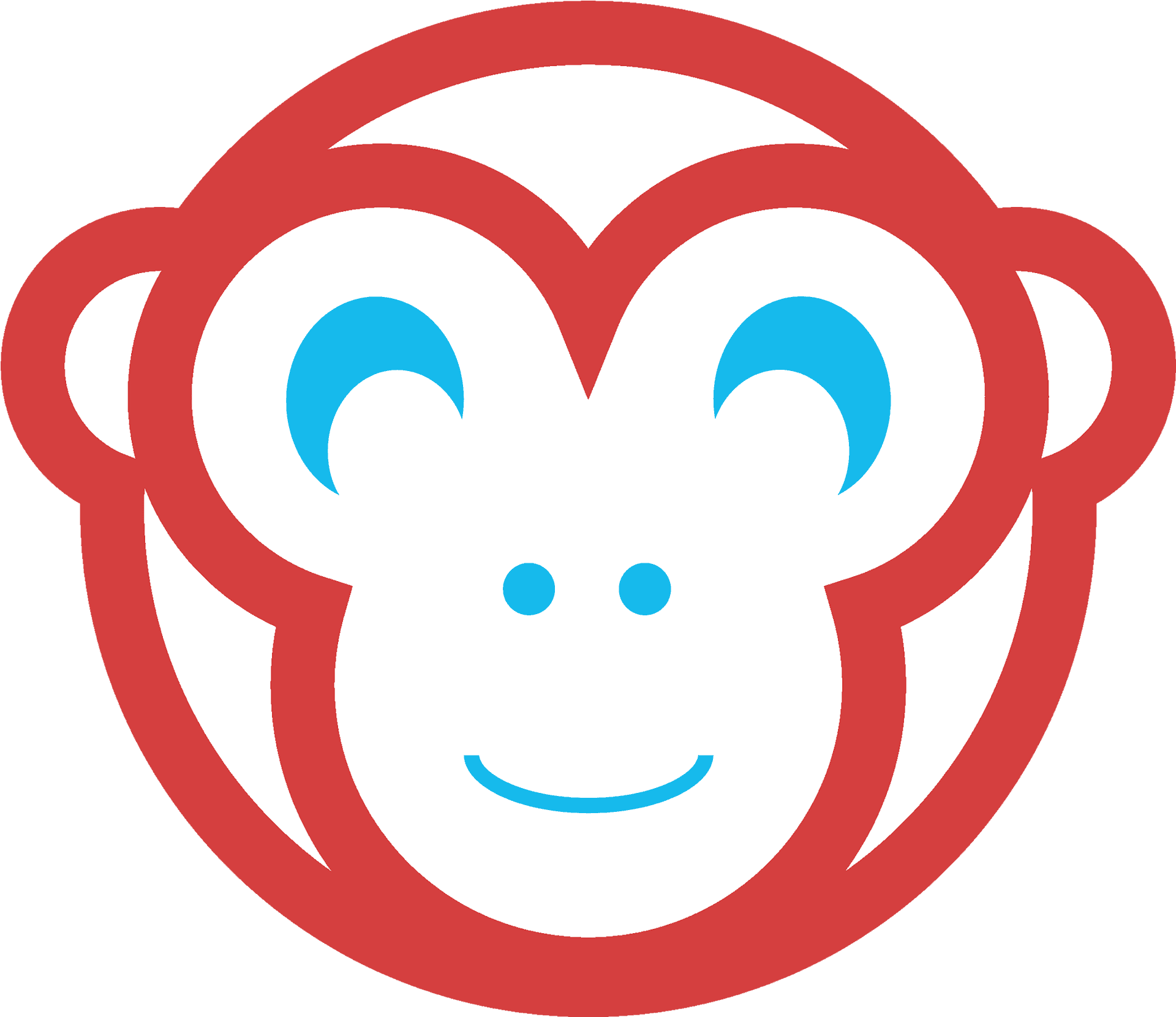 Chimpanzee Emoji Graphic PNG Image