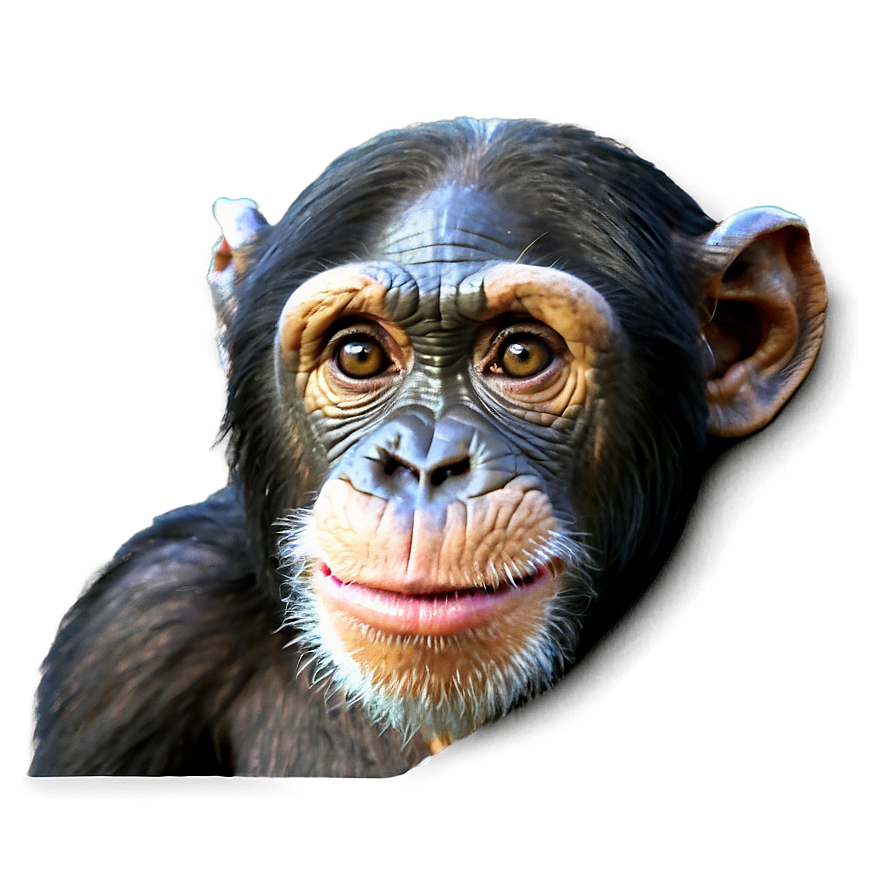 Chimpanzee Engaging With Viewer Png Utt94 PNG Image