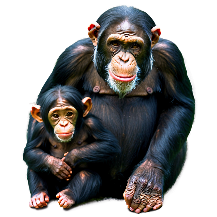 Chimpanzee Family Bonding Png Xrn83 PNG Image