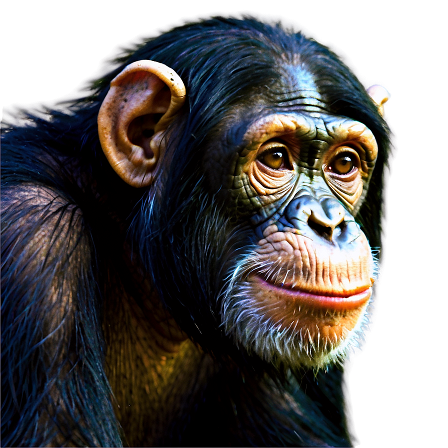 Chimpanzee In A Relaxed State Png Lqp45 PNG Image