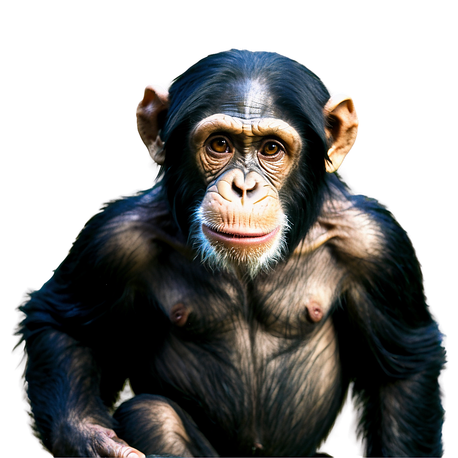 Chimpanzee In Mid-action Png Bwk93 PNG Image