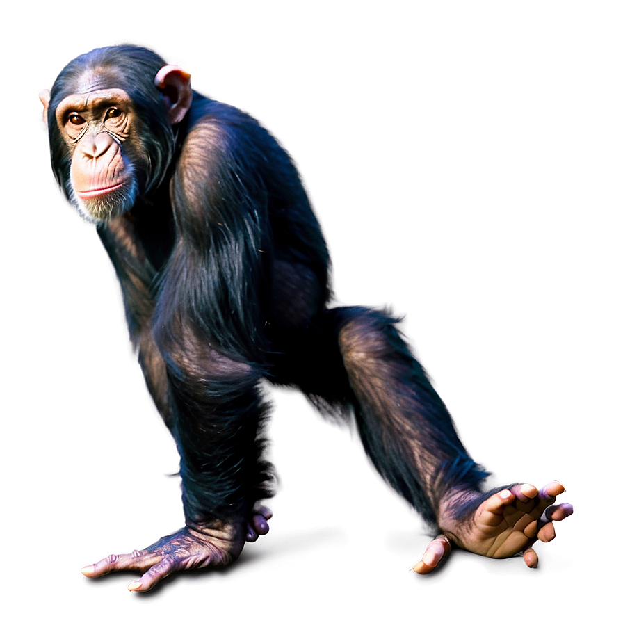 Chimpanzee In Mid-action Png Uxd PNG Image