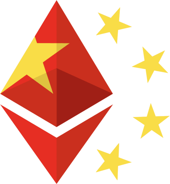 China Flag Ethereum Mashup PNG Image