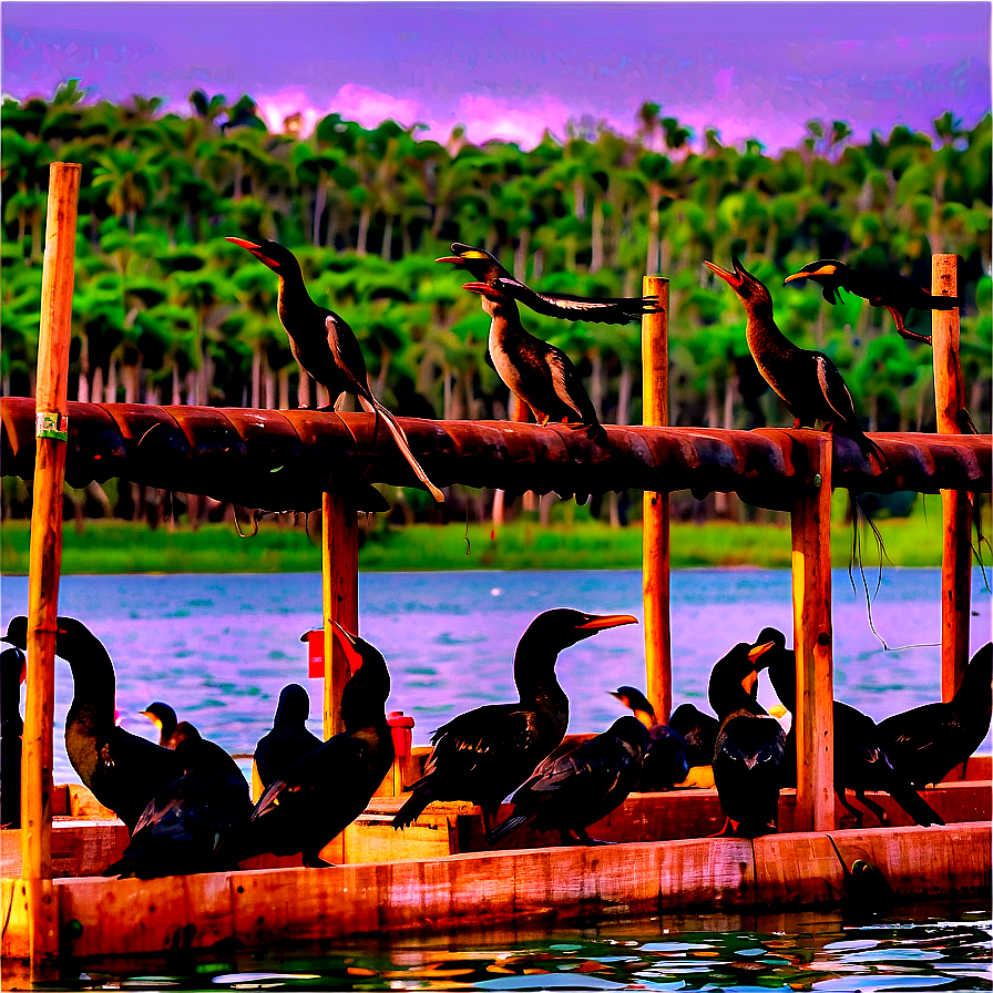 Chinese Fishing Cormorants Png Pyg46 PNG Image