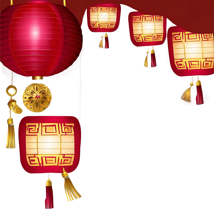 Chinese Lantern Decoration Png 06262024 PNG Image