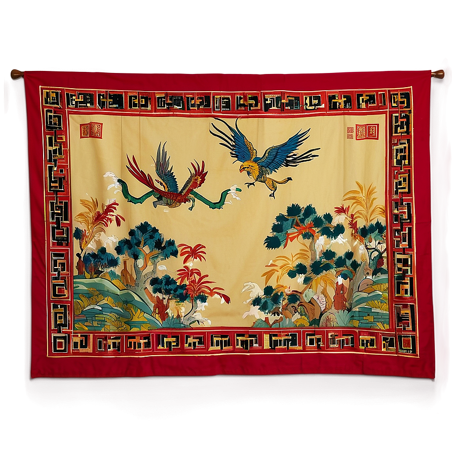 Chinese Tapestry Png 06252024 PNG Image