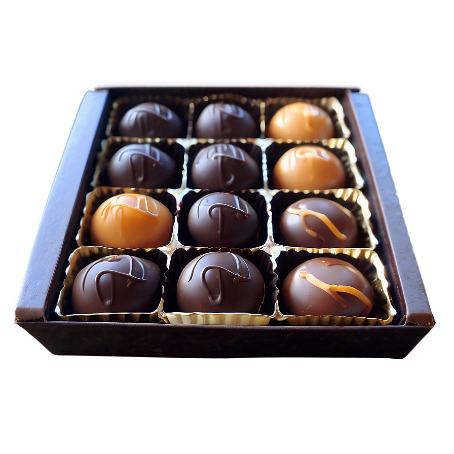 Chocolate And Caramel Box Png Gnk97 PNG Image