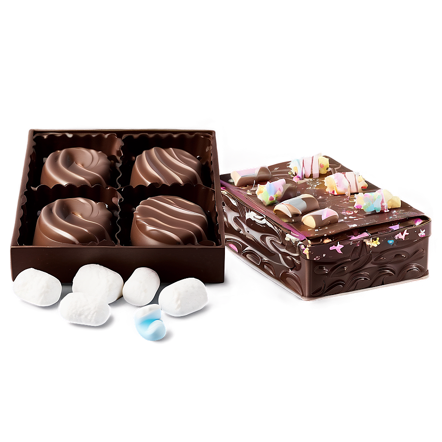 Chocolate And Marshmallow Box Png 9 PNG Image