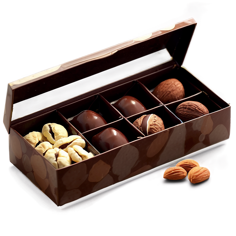 Chocolate And Nuts Box Png 06212024 PNG Image