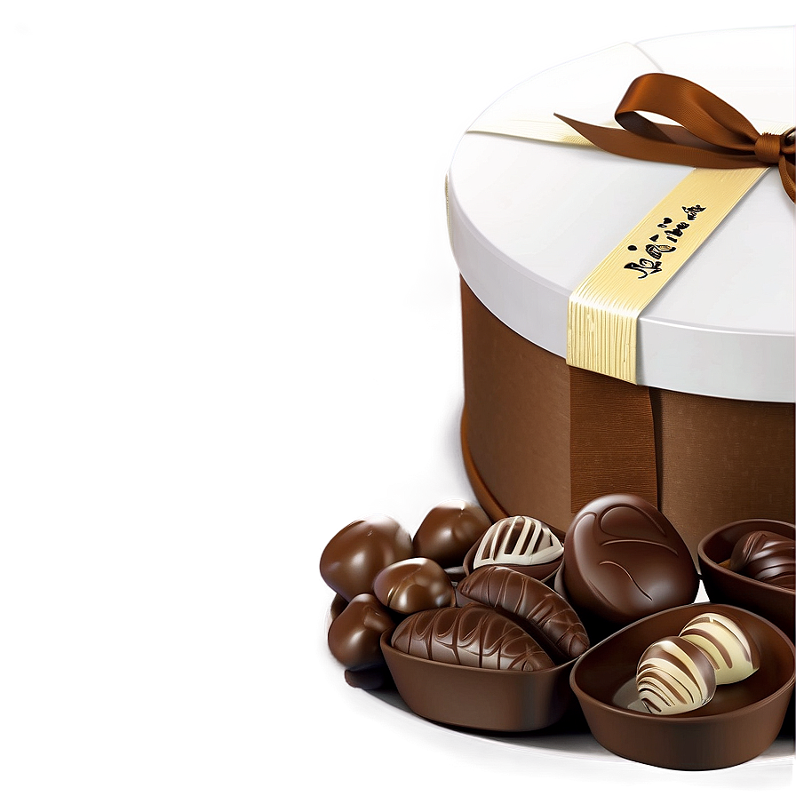 Chocolate Box For Wedding Favor Png Qbm PNG Image