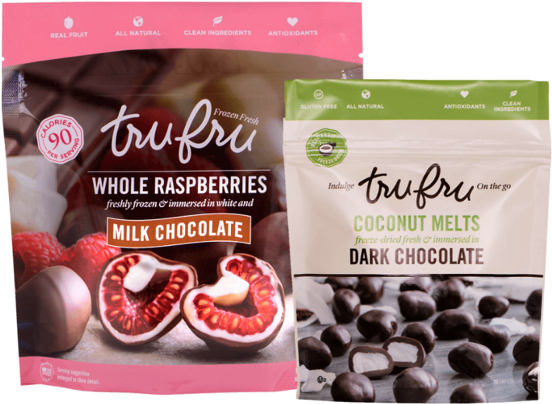 Chocolate Covered Fruit Packages Tru Fru PNG Image