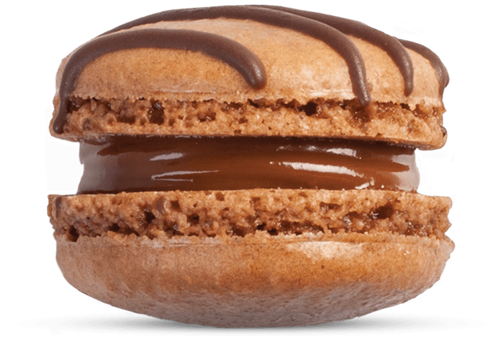 Chocolate Macaronwith Ganache Filling PNG Image