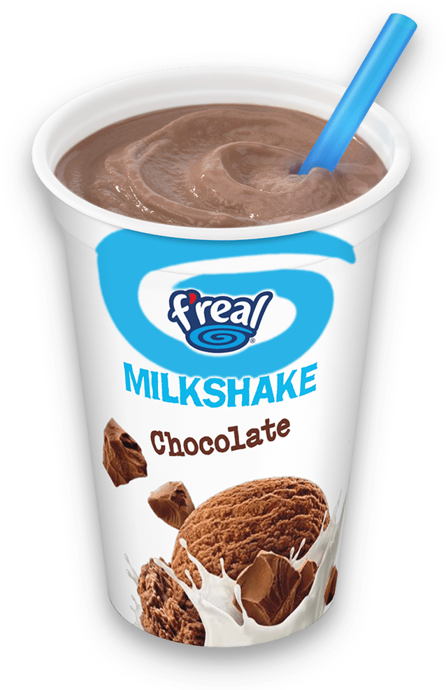 Chocolate Milkshake Cup With Straw PNG Image