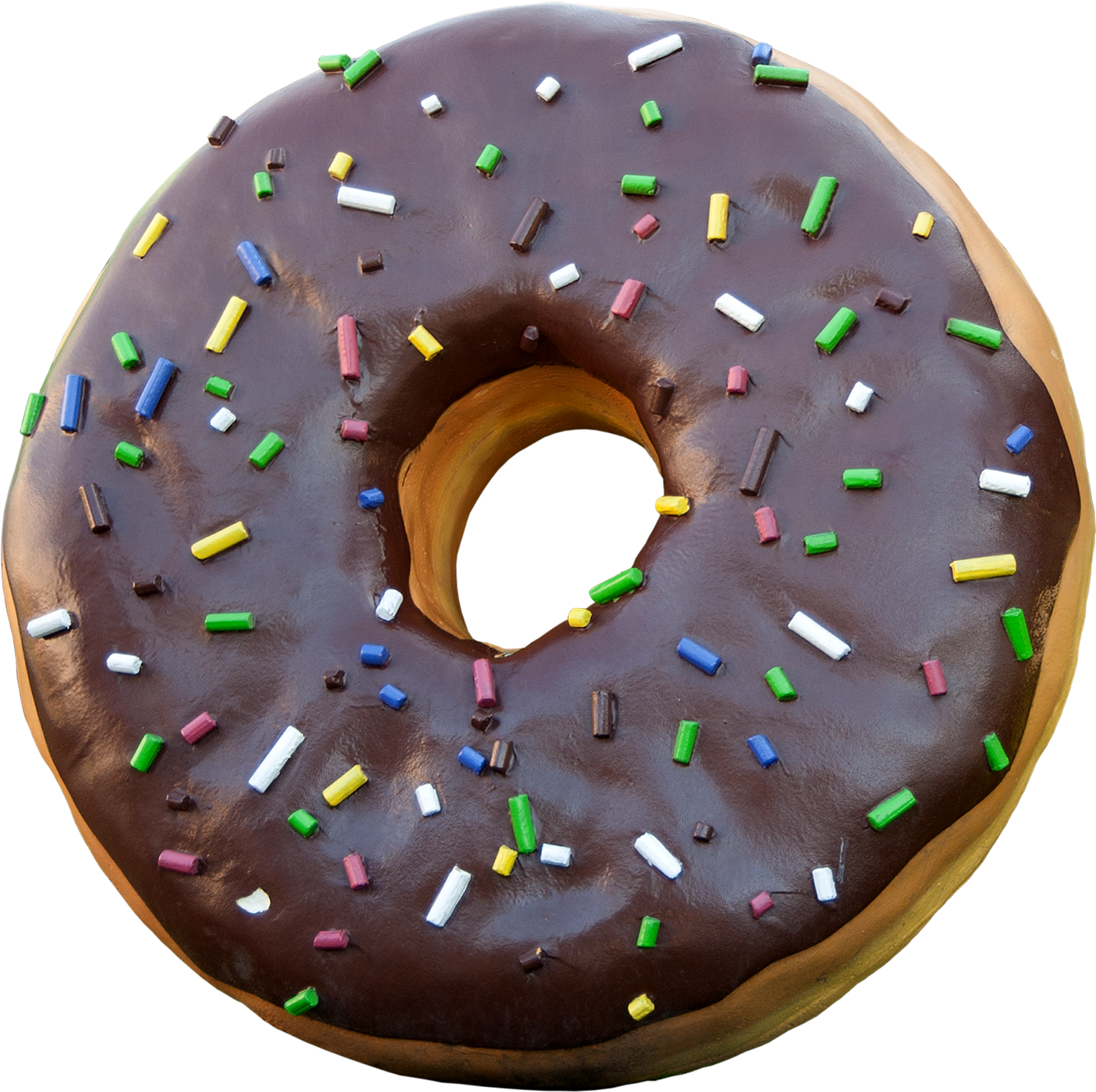 Chocolate Sprinkled Doughnut.png PNG Image