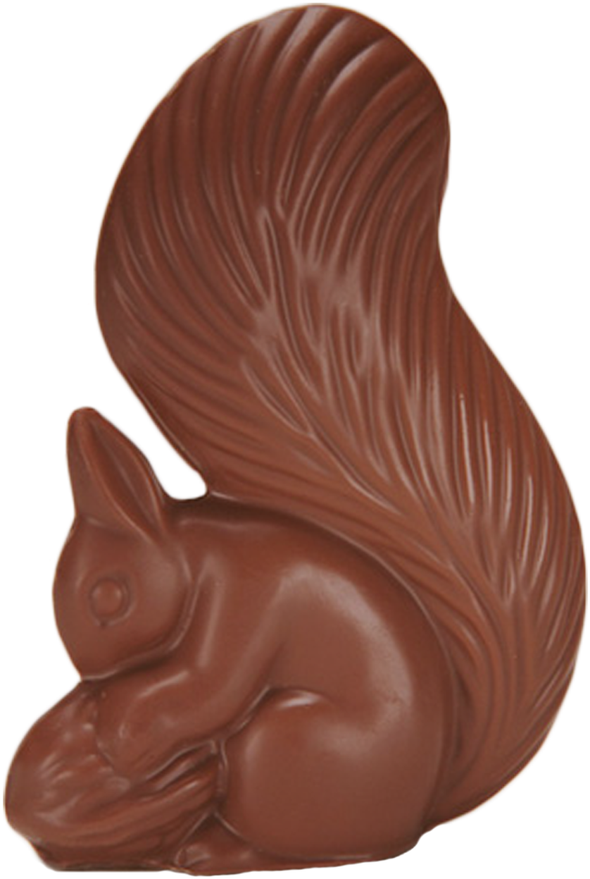 Chocolate Squirrel Sculpture PNG Image