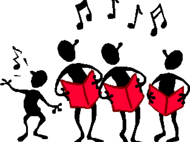 Choir Performance Silhouette PNG Image