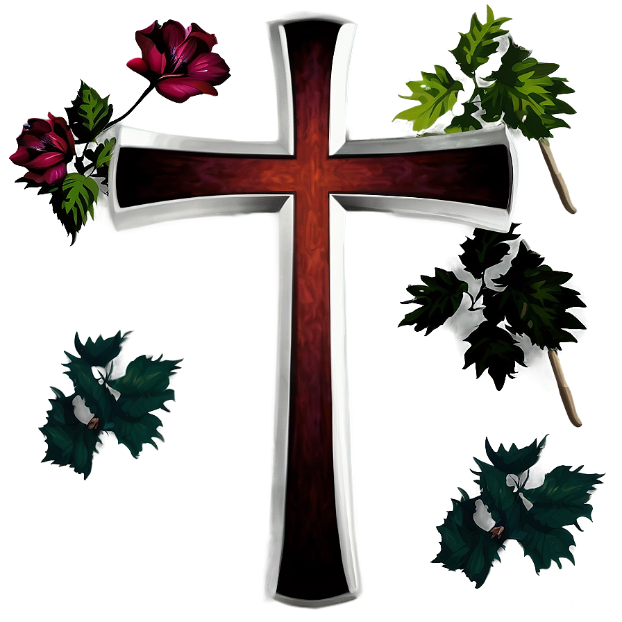 Christian Cross Outline Png Qyc78 PNG Image