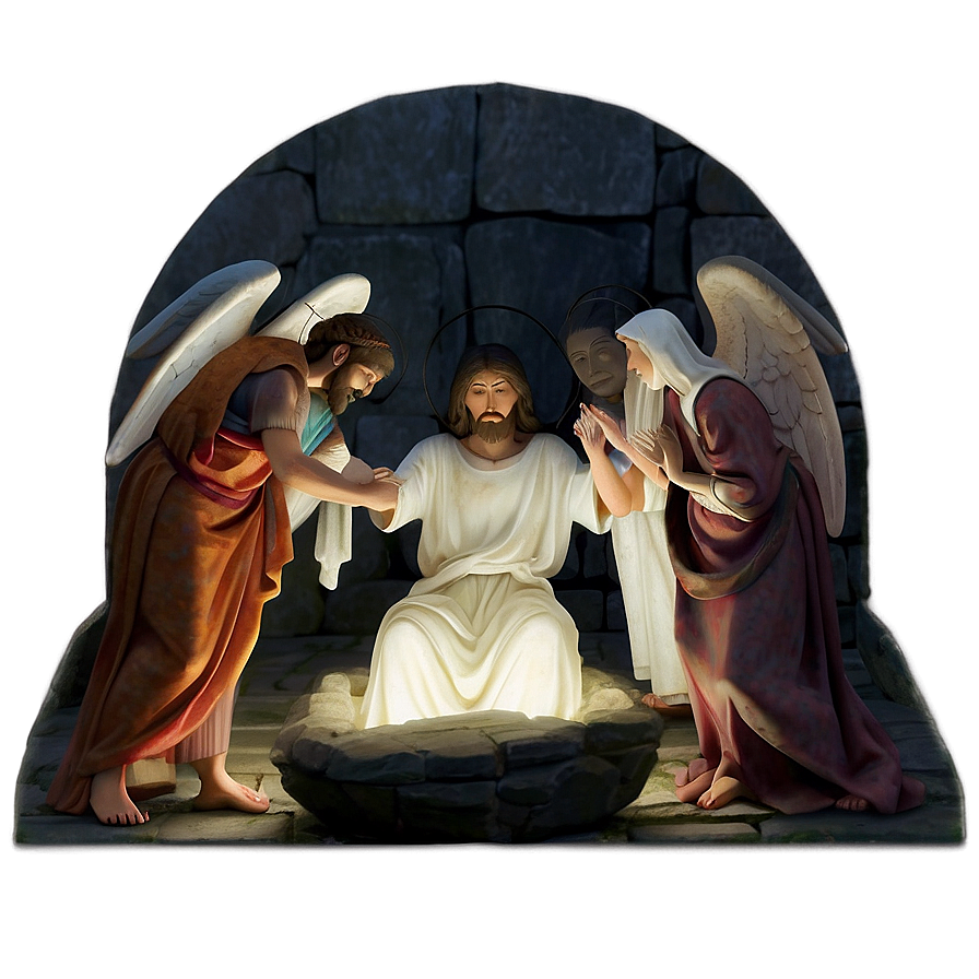 Christian Resurrection Scene Png Nli PNG Image