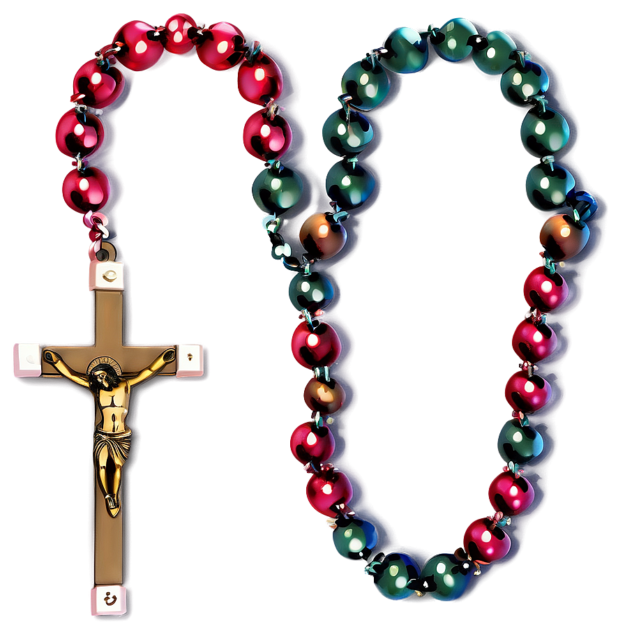 Christian Rosary Beads Png Upk PNG Image