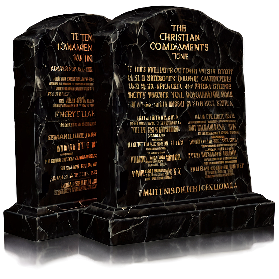 Christian Ten Commandments Png Tpr PNG Image