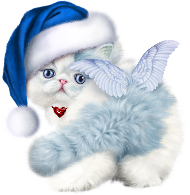 Christmas_ Angel_ Kitty.png PNG Image