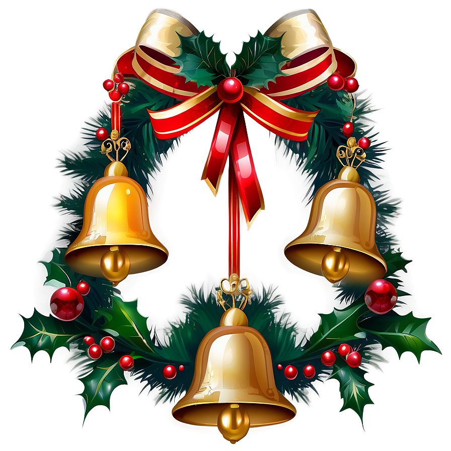 Christmas Bells And Ornaments Png Etu74 PNG Image