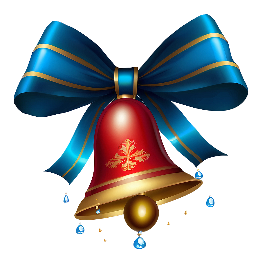 Christmas Bells With Bow Png 37 PNG Image