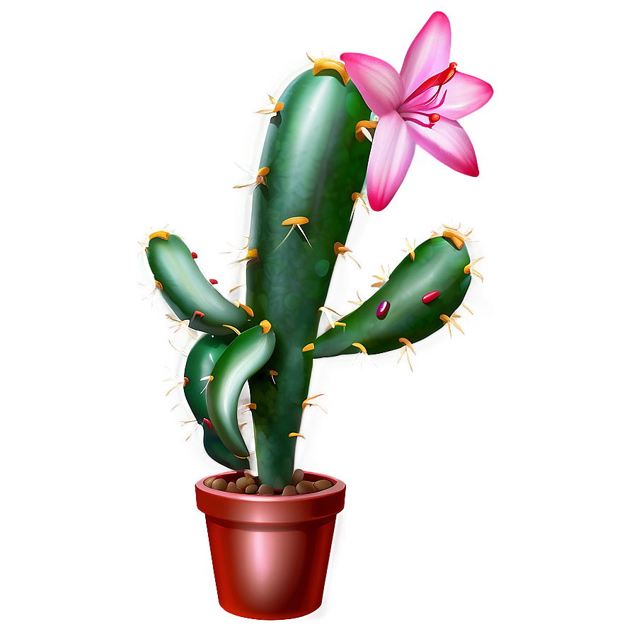 Christmas Cactus Png Jql PNG Image