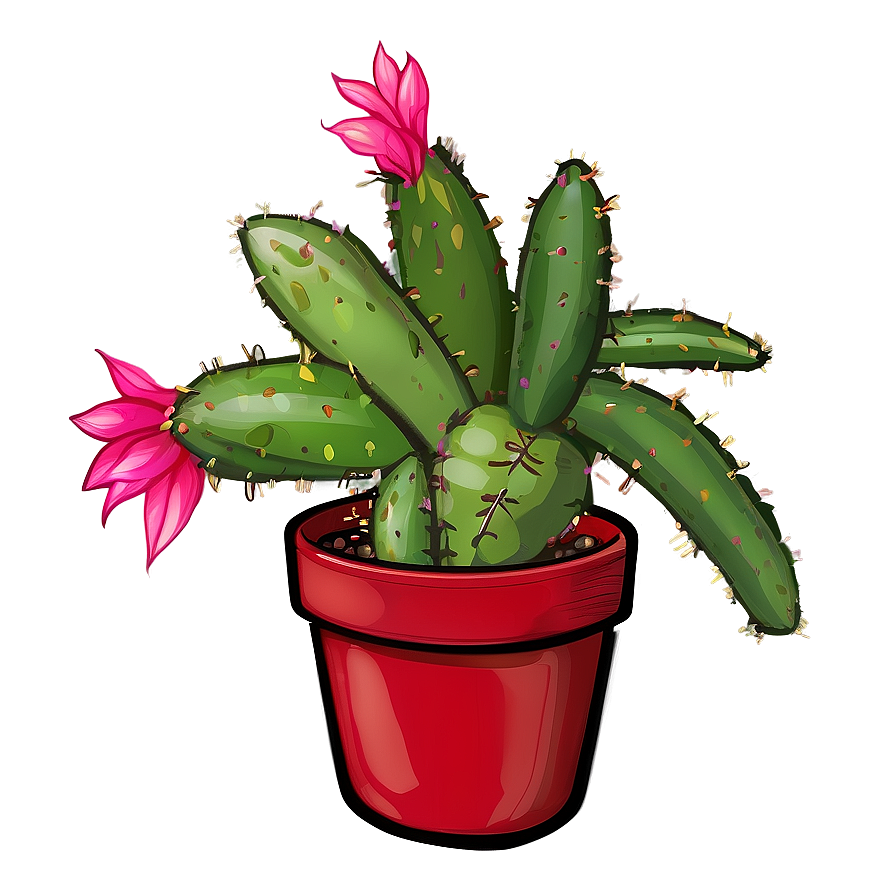 Christmas Cactus Png Noo PNG Image