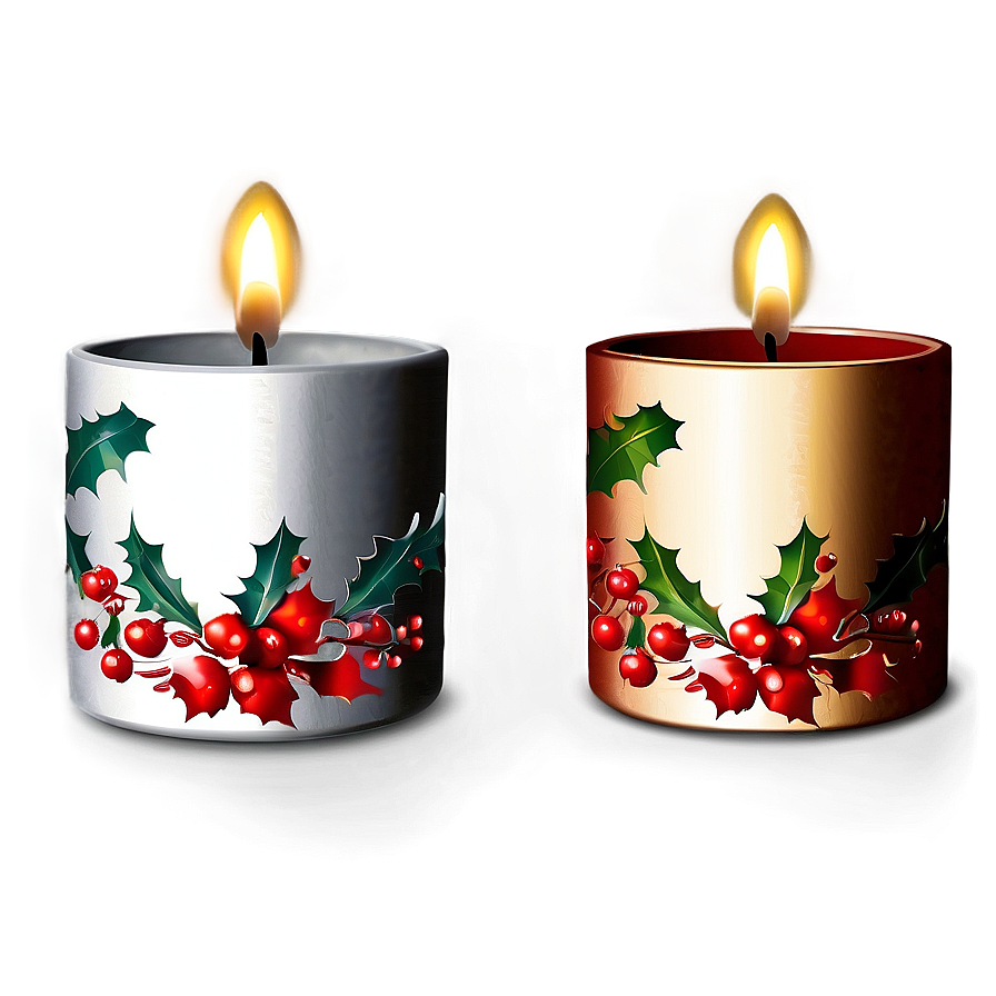 Christmas Candle Holders Png Sqm65 PNG Image