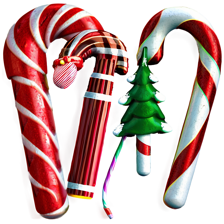 Christmas Candy Cane B PNG Image