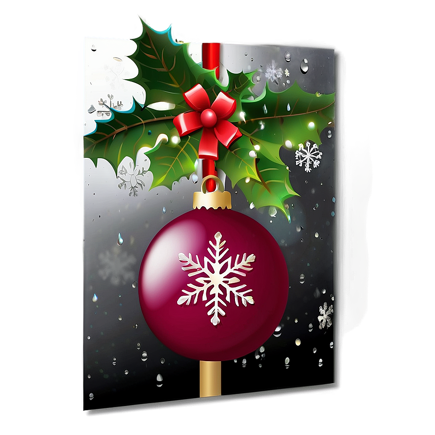 Christmas Card D PNG Image