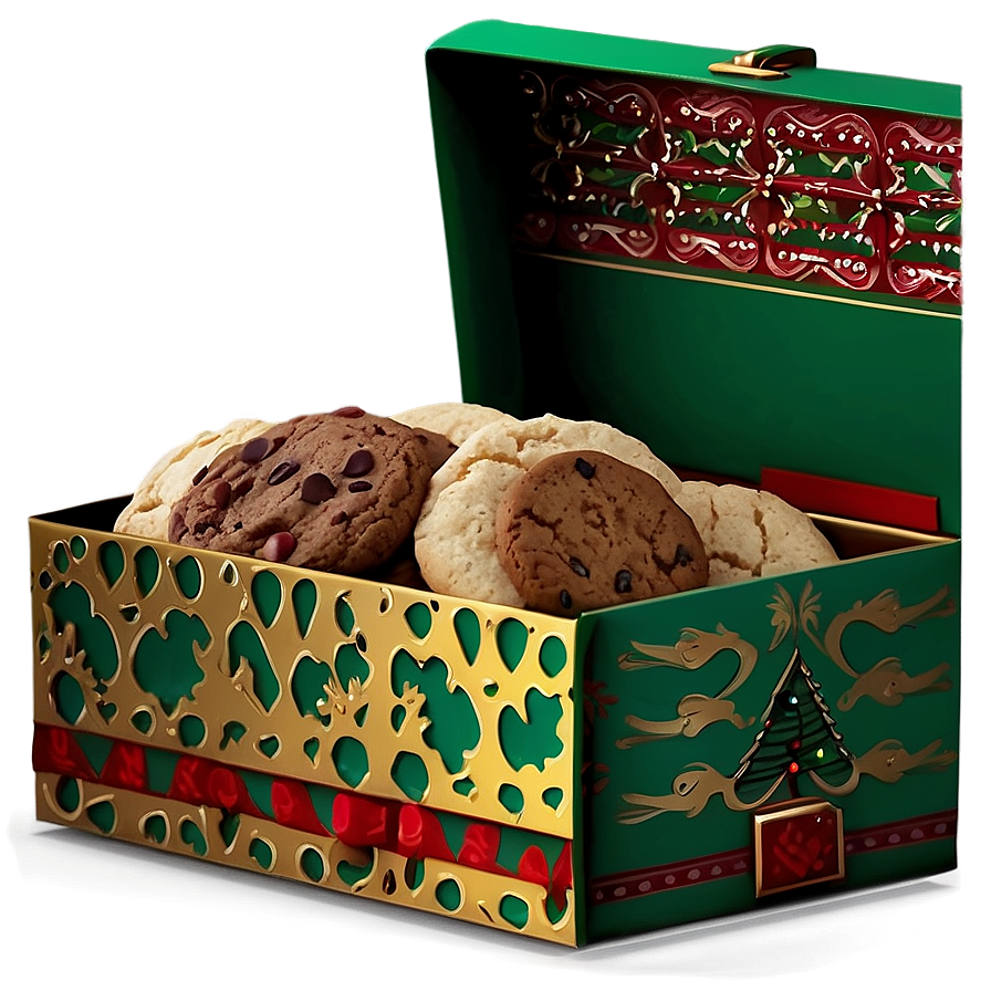 Christmas Cookie Box Gift Ideas Png Xkg PNG Image