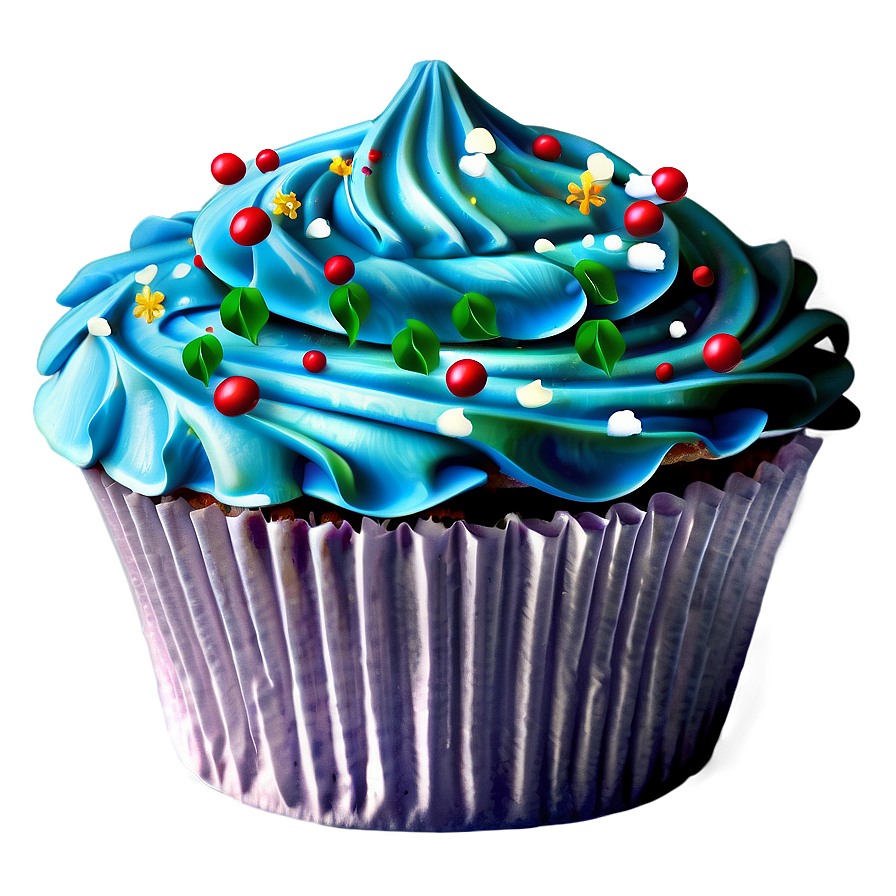 Christmas Cupcake Png Cav91 PNG Image