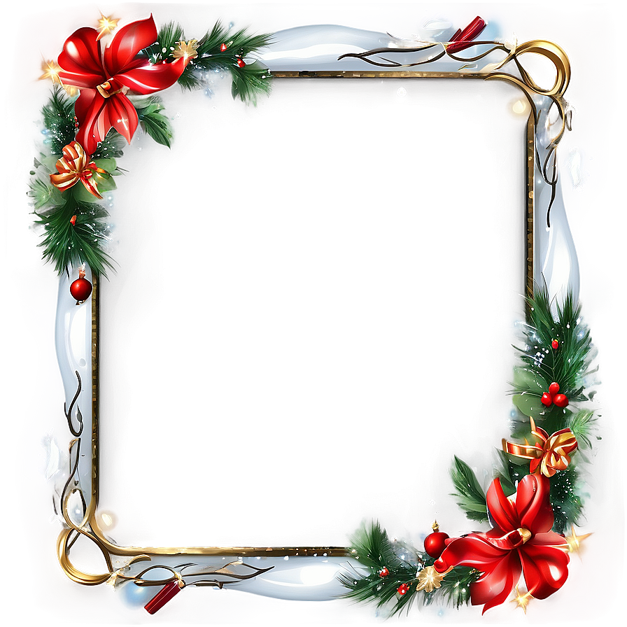 Christmas Decoration Frame Png 05252024 PNG Image