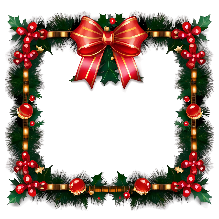 Christmas Decoration Frame Png Cdo2 PNG Image