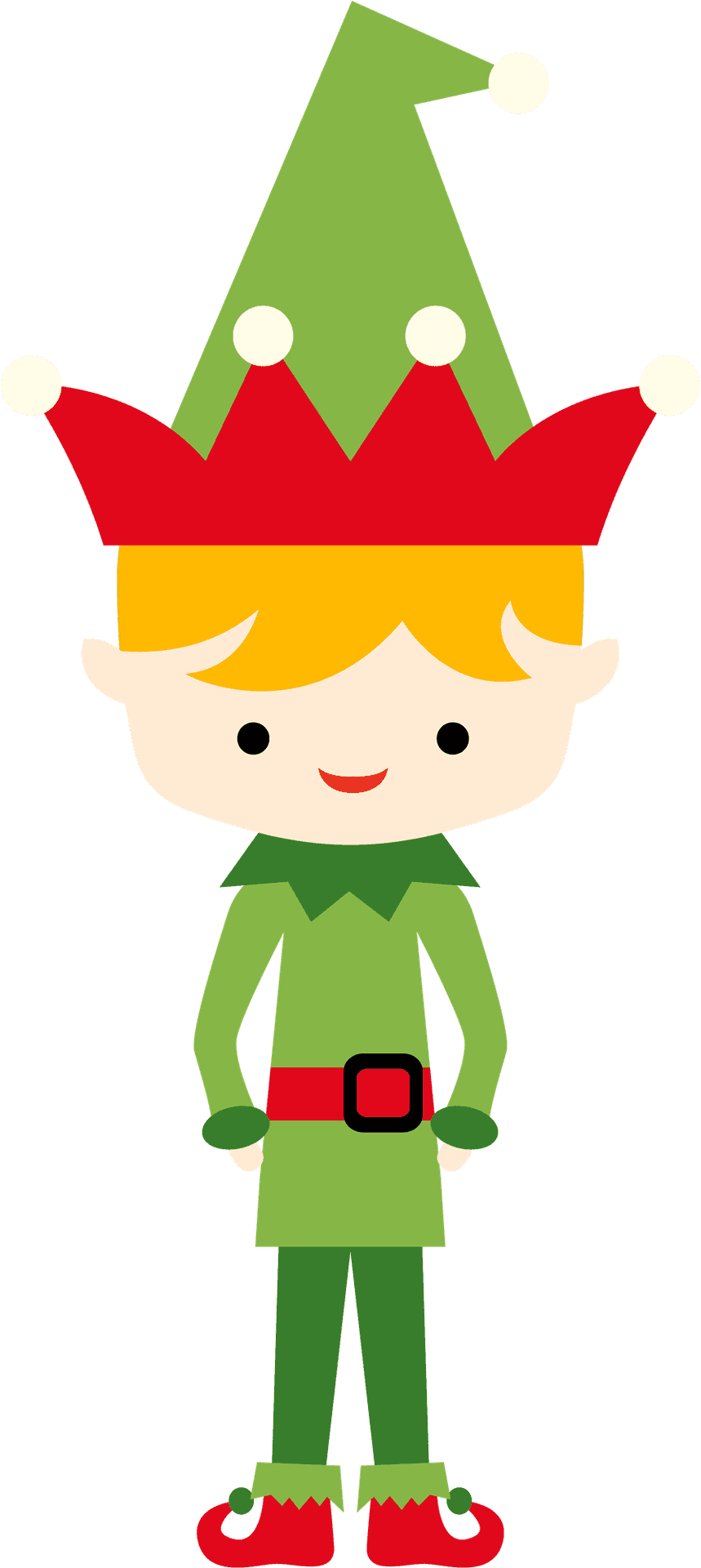 Christmas Elf Cartoon Character PNG Image