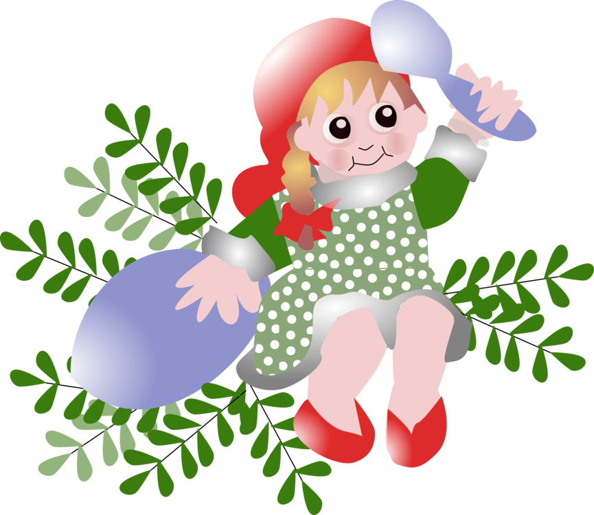 Christmas Elf Cartoonwith Candy Cane PNG Image