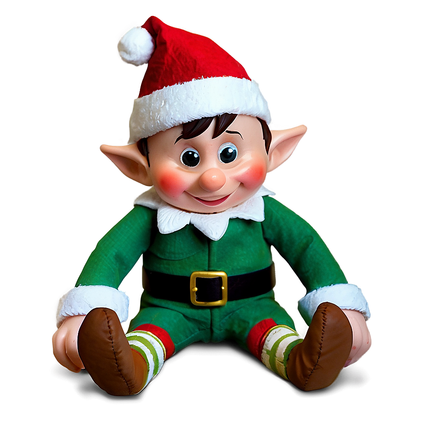 Christmas Elf Making Toys Png Afu PNG Image