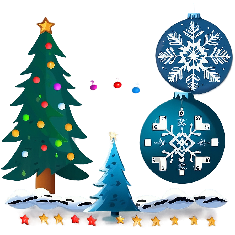 Christmas Eve Advent Calendar Png Nbe98 PNG Image