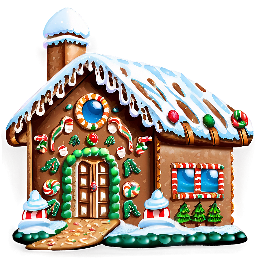 Christmas Eve Gingerbread House Png 06252024 PNG Image