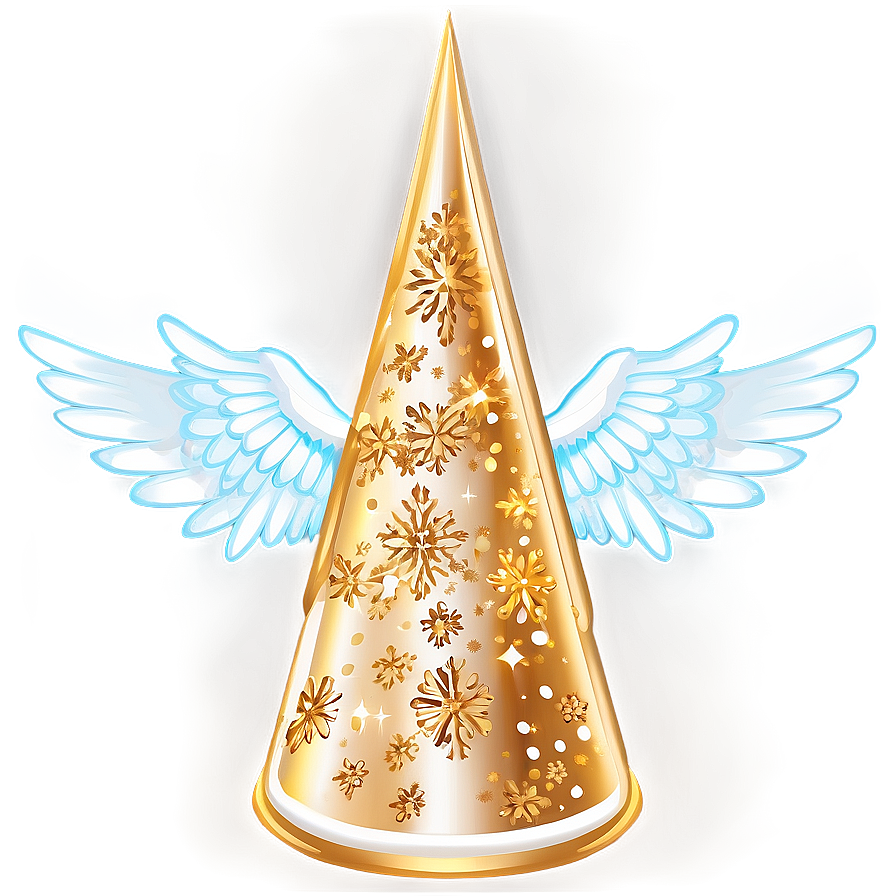 Christmas Eve Golden Angel Png 06252024 PNG Image