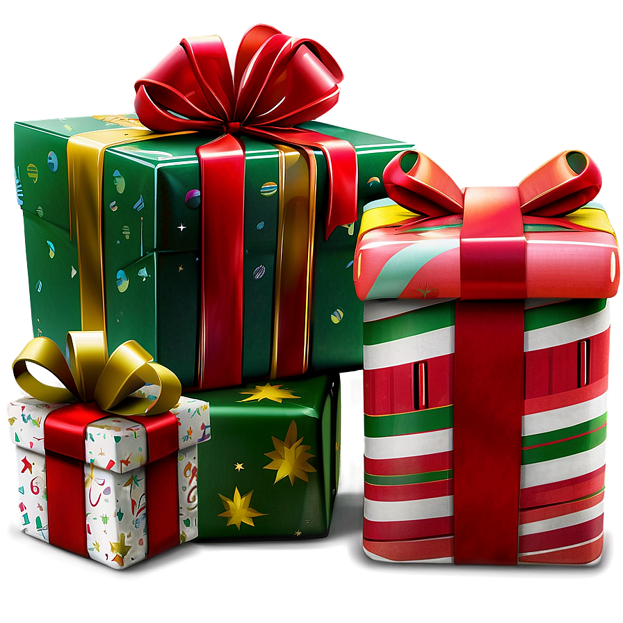 Christmas Eve Wrapped Presents Png 11 PNG Image