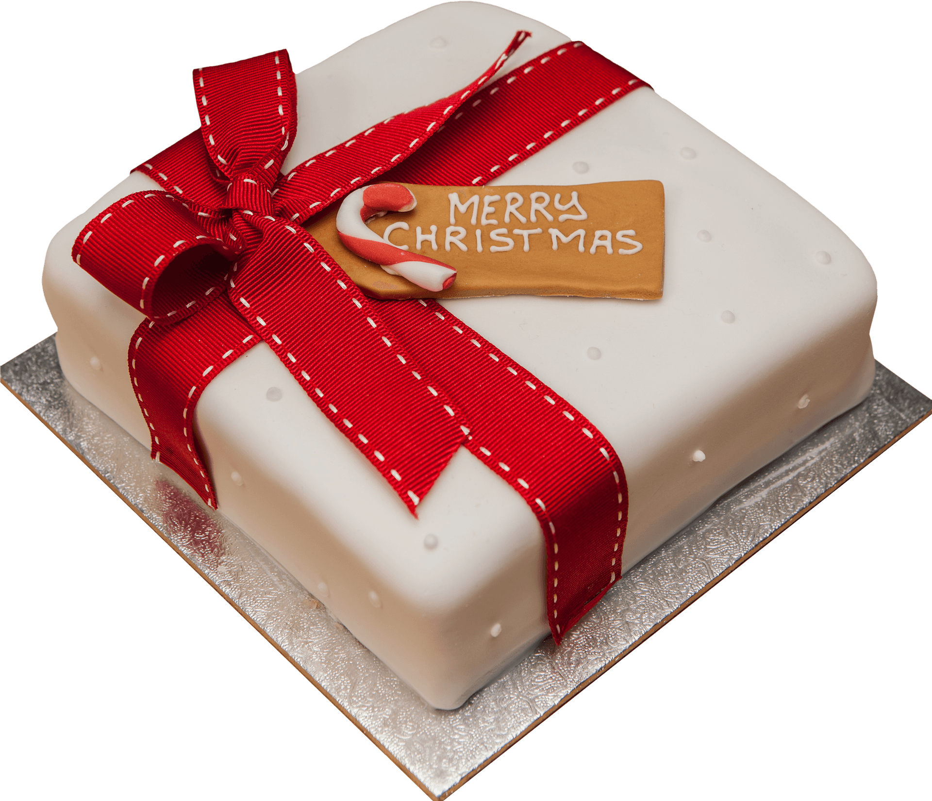 Christmas Gift Box Cake PNG Image